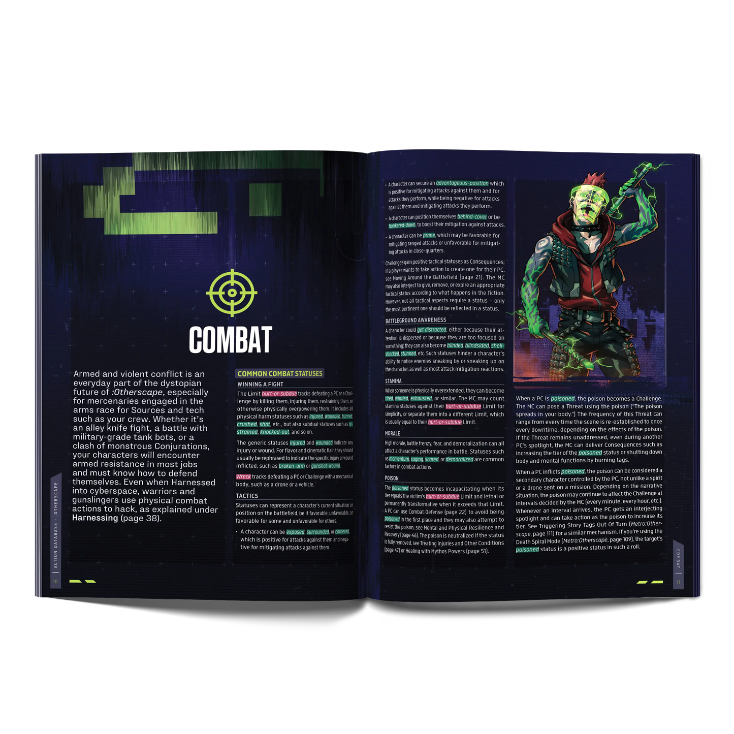 :Otherscape Action Database — 108-Page Mythic Cyberpunk RPG Supplement