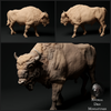 European Bison Miniature 1:48 scale, Animal Den Miniatures
