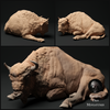 European Bison Miniature 1:48 scale, Animal Den Miniatures