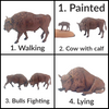 European Bison Miniature 1:48 scale, Animal Den Miniatures