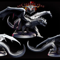 Adolescent (Young) Red Dragon Miniatures