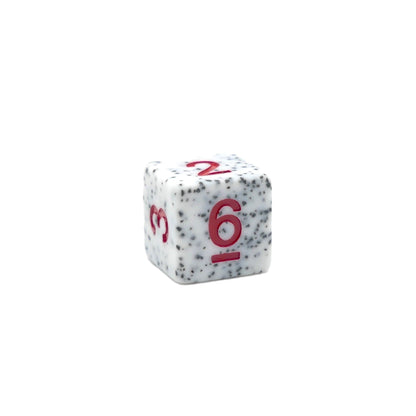 Alabaster Malphite - 7 Piece DnD Dice Set | Acrylic RPG Gaming Dice