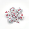 Alabaster Malphite - 7 Piece DnD Dice Set | Acrylic RPG Gaming Dice