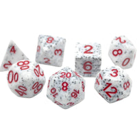 Alabaster Malphite - 7 Piece DnD Dice Set | Acrylic RPG Gaming Dice