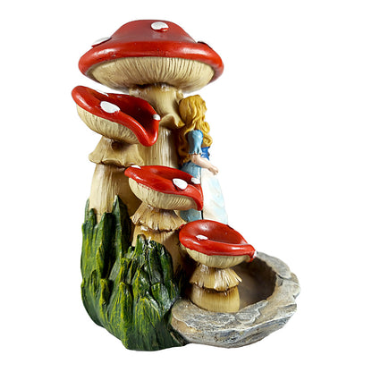 Alice in Wonderland Backflow Incense Burner – Waterfall Smoke Effect (7 Inches)