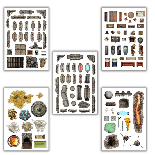 Battle Mats: Add On Scenery - Dungeon Decorations