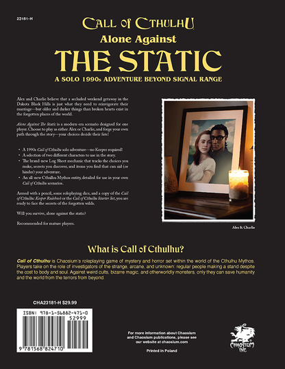 Call of Cthulhu: Alone Against the Static - Solo RPG Adventure