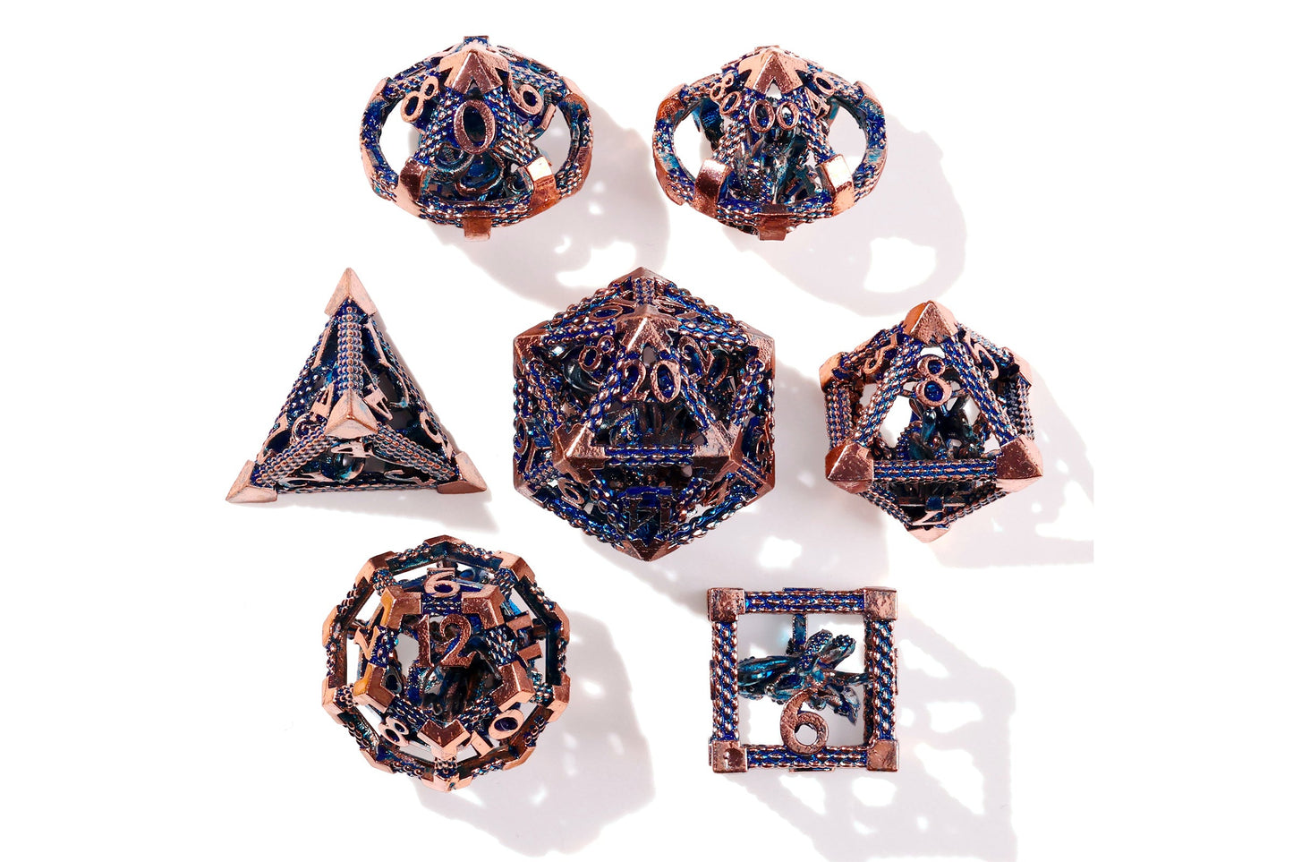 Ancient Kraken Metal RPG Dice Set | 7 Pieces
