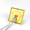 Anime Yu-Gi-Oh Necklace Yugi Muto Millennium Puzzle Millennium Ring Necklace for Fans Jewelry Gift
