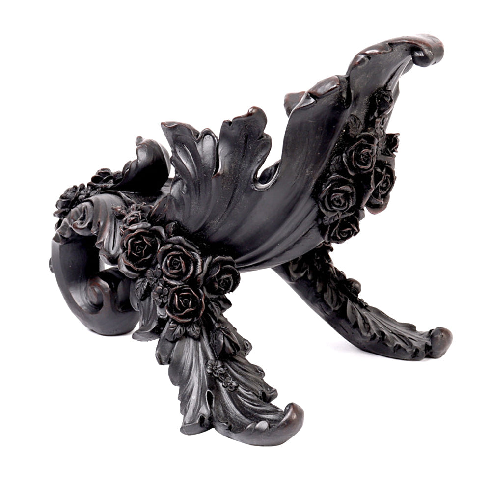 Antique Rose Wine Holder - Black