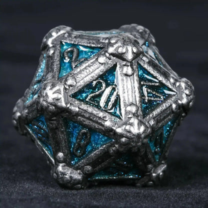 DND Dice - Skull Series Metal Dice Set