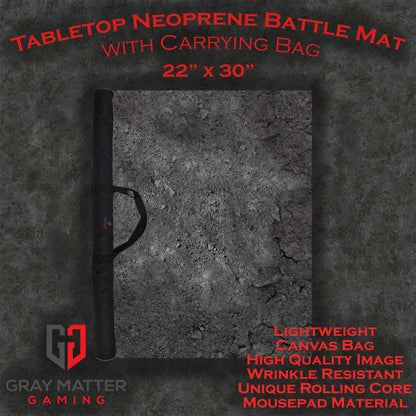 Ashen Wastelands – Neoprene Battle Mat for Warhammer, D&D & More