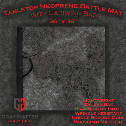 Ashen Wastelands – Neoprene Battle Mat for Warhammer, D&D & More