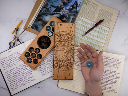 Astrolabe | Engraved Dual Hex Dice Vault