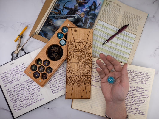 Astrolabe | Engraved Dual Hex Dice Vault