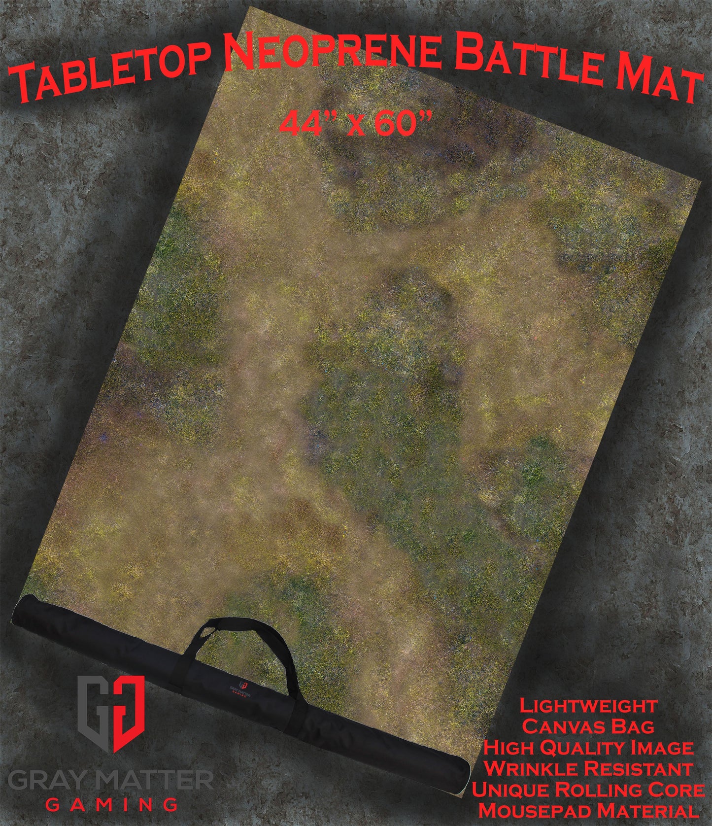 Autumn Prairie Neoprene Battle Mat – Tabletop Wargaming & RPG Play Mat
