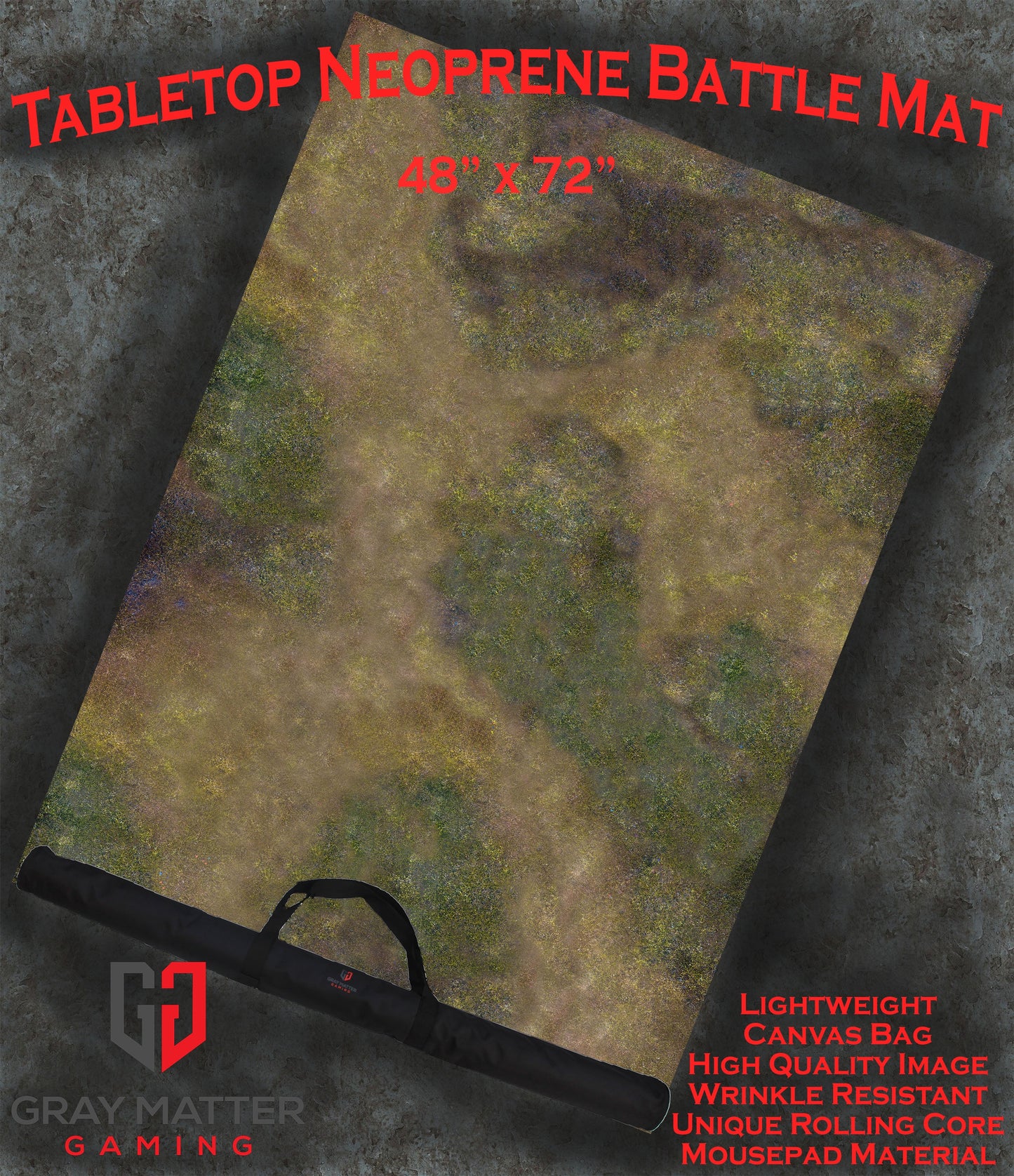 Autumn Prairie Neoprene Battle Mat – Tabletop Wargaming & RPG Play Mat