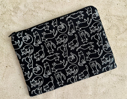 Cats Tarot Card Bag - Tarot Deck Storage Bag - Witchy Bag