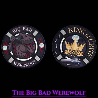 Big Bad Werewolf Dice Set | Purple Resin D&D Dice by Revenant Foundry