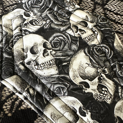 Coffin Pot Holder – Skulls & Roses Halloween Hot Pad