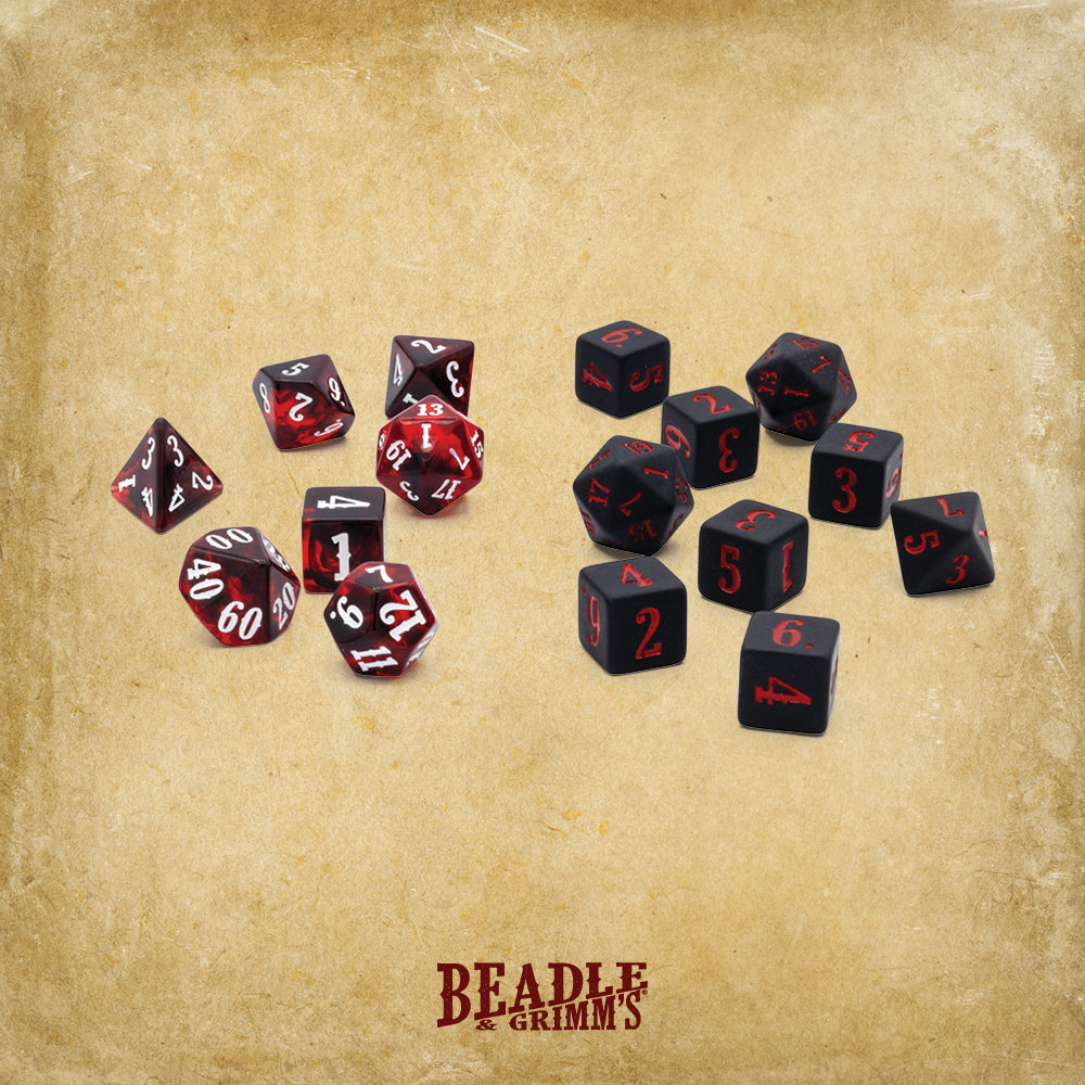 Epic Character Class Dice Set: The Rogue – 16-Piece Resin Dice in Rolling Tray Tin