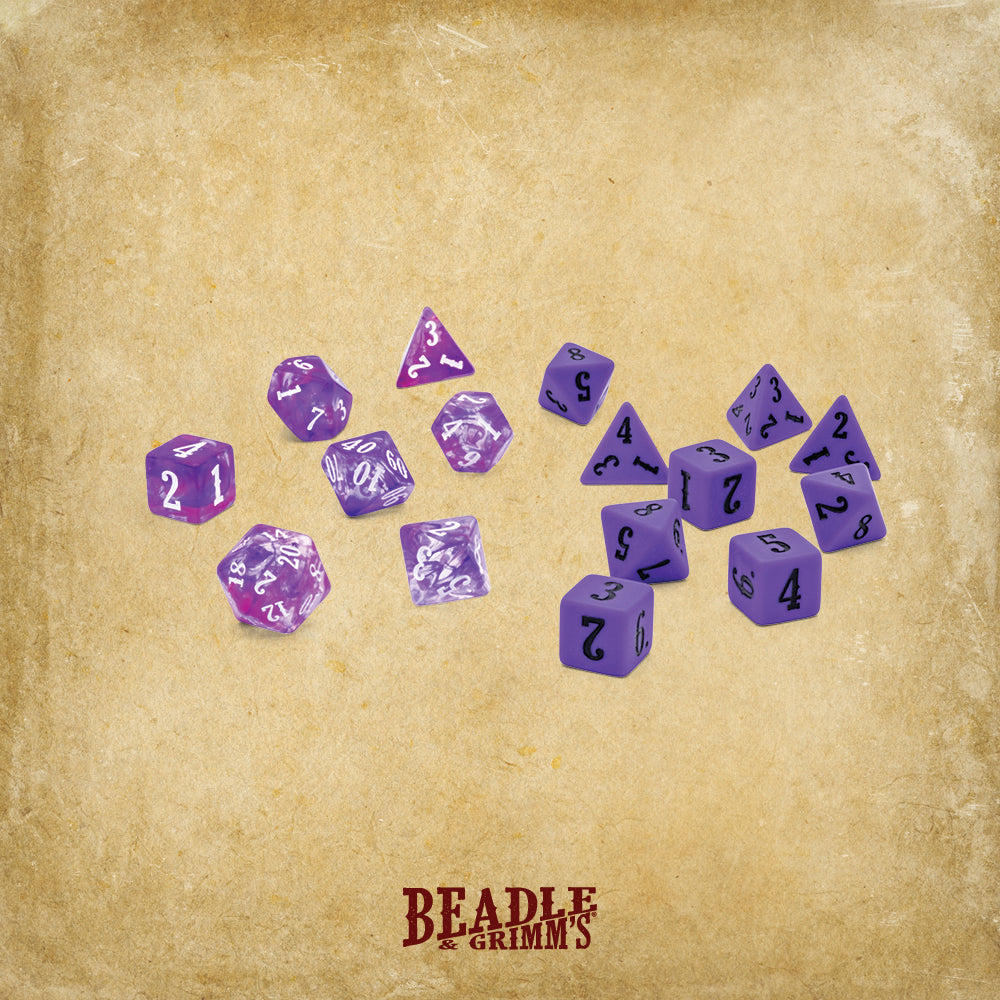 Epic Character Class Dice Set: The Wizard – 16-Piece Resin Dice in Rolling Tray Tin