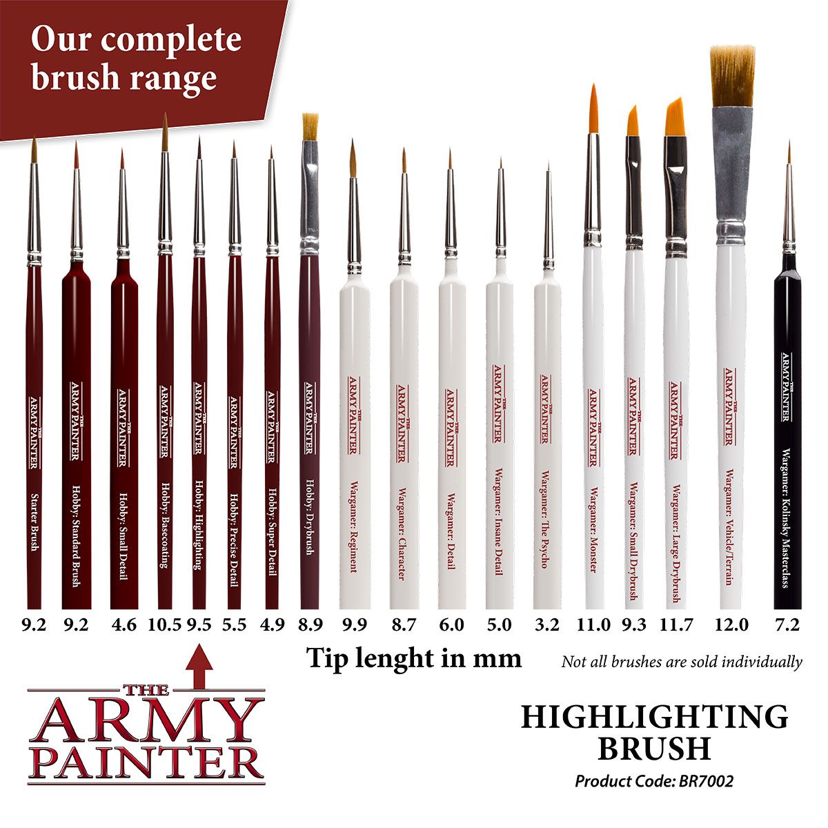 Army Painter Hobby Brush – Highlighting Brush for Miniature Painting