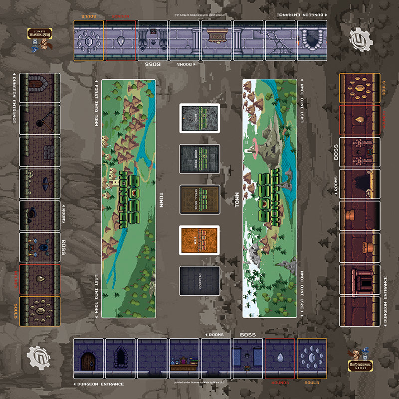 Boss Monster 4 Player Play Mat — Official 36x36" Game Mat by Mats by Mars