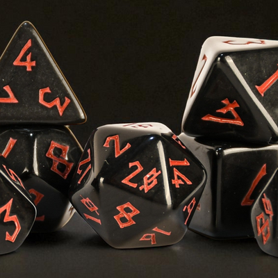 Banishment Acrylic Dice Set