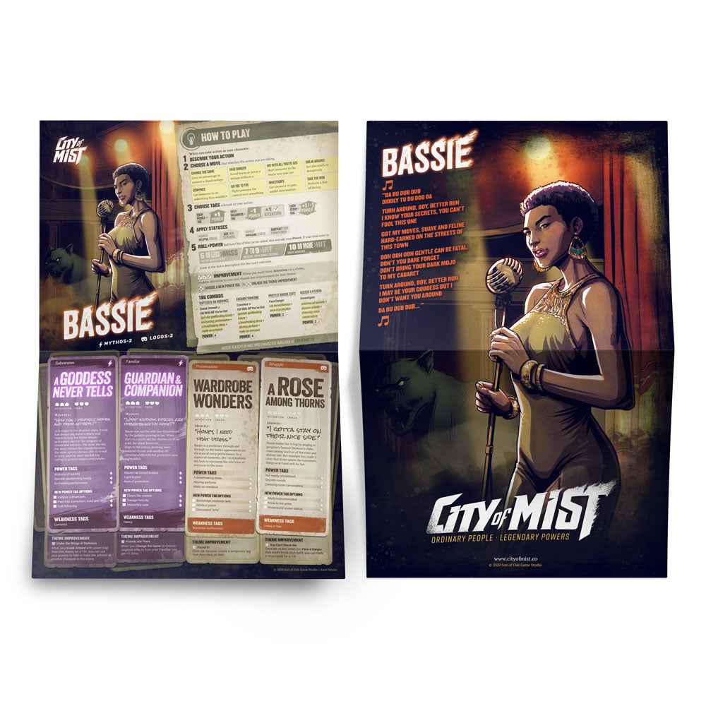 City of Mist Character Folio Pack — 14 Pregen Character Folios