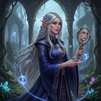 Bats & Moon Hand Mirror