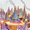 Bismuth Crystal Freeform Castle Iridescent Rainbow