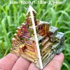 Bismuth Crystal Freeform Castle Iridescent Rainbow