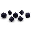 Black Obsidian - Raised 7 Piece RPG Set Gemstone Dice