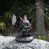 Black Cat Backflow Incense Burner