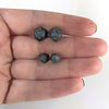 Black Dragon D20 Stud Earrings - Shadow Dice Jewelry
