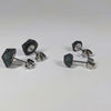 Black Dragon D20 Stud Earrings - Shadow Dice Jewelry