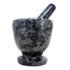Black Marble Mortar & Pestle 4"