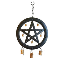 Black Pentagram Wind Chime