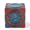 Cool Table Game Dice Spinner: 7-in-1 Metal Solid Cube Six-Sided Circular Spinning Roulette Dice