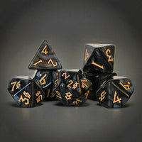 Black Water Acrylic Dice Set