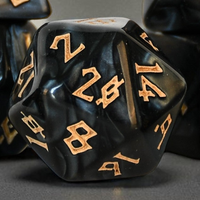 Black Water Acrylic Dice Set