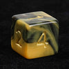Black Gold Swirl Acrylic DND Dice Set