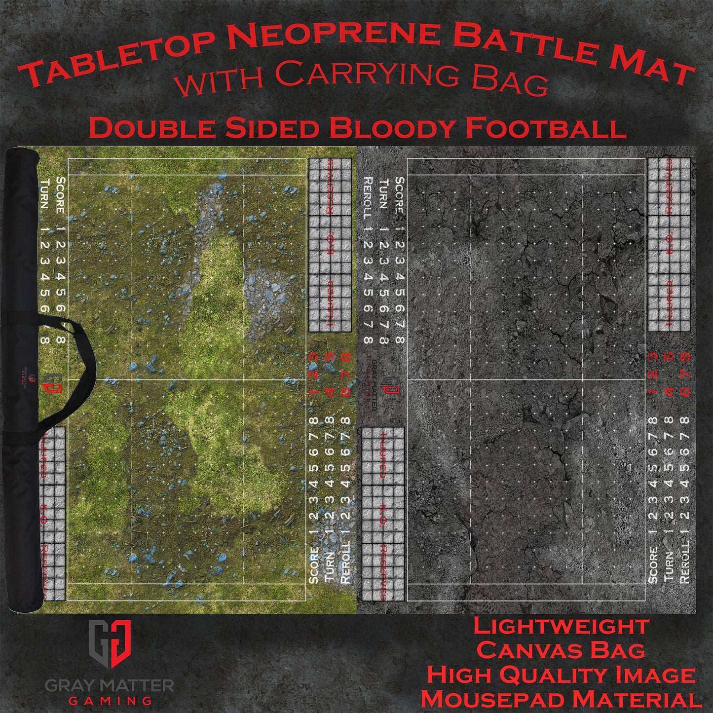 Fire and Ice Double-Sided Neoprene Objective Markers 7.57" - Wargaming Tokens Set of 6