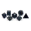 Blue Sandstone - 7 Piece RPG Set Gemstone Dice