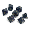 Blue Sandstone - 7 Piece RPG Set Gemstone Dice