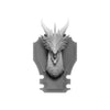 Blue Chromatic Dragon Wall-Mountable Bust