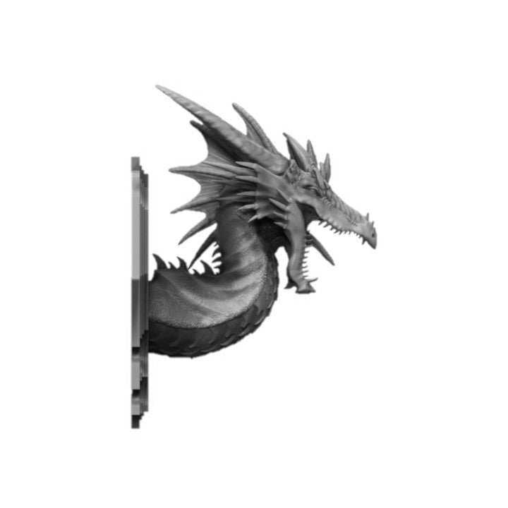 Blue Chromatic Dragon Wall-Mountable Bust
