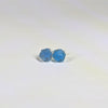 Blue Dragon Stud Earrings Sterling Silver