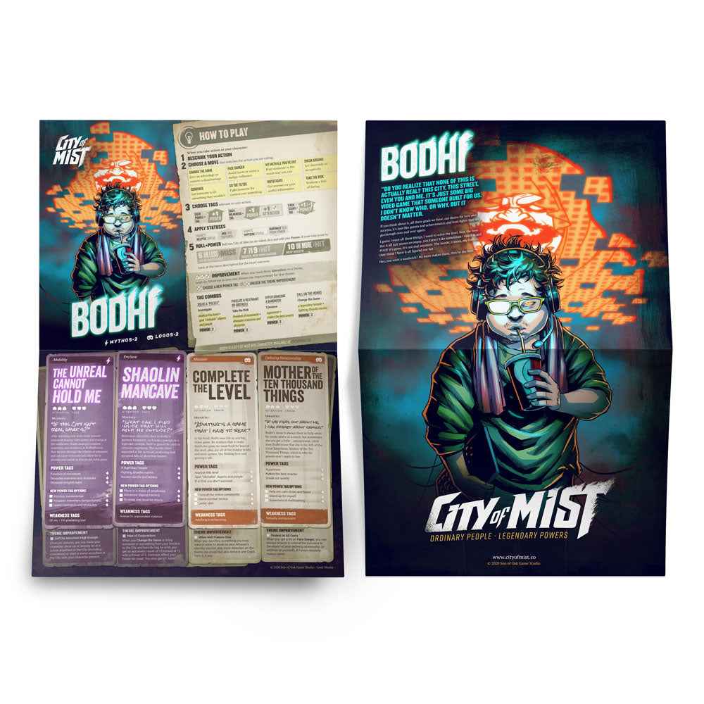 City of Mist Character Folio Pack — 14 Pregen Character Folios